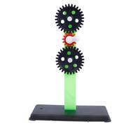 FELTECHELECTR Gear Group Experimental Apparatus with Brackets Medium and Small Toothed Wheels Science Teaching Kit for Physics Mechanics Laboratory Use Random Color