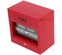 FELTECHELECTR Glass Break Alarm Button Emergency Door Release for Fire Exit Security System Portable Compact Design Quick Response Manual Fire Alarm Switch for Home and Commercial Use