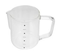 FELTECHELECTR Glass Coffee Milk Jug with Beak Nozzle Design and 350ml Capacity, Cold Resistant Glass Kettle for Home Use, Unique Shape and Fine Craftsmanship for Making Hot Beverages