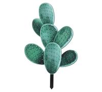 FELTECHELECTR Green Acrylic Cactus Stake Decorative Garden Ornament for Yard and Patio, Not Easy to Deform Or Break, for Planters and Indoor Lawn Decor