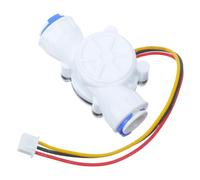 FELTECHELECTR Hall Effect Water Flow Sensor for Plumbing and Hvac Applications Plastic Miniature Flowmeter Optimizing Water Flow Control and Reducing Maintenance Needs White Replacement Part