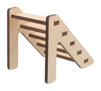 FELTECHELECTR Hamster Ladder Platform Pet Ladder Plaything Wooden Khaki Safe for Small Pets Feet Provides Play and Exercise Space Cage for Chinchilla and Hamster