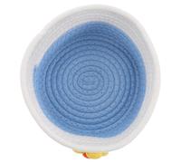 FELTECHELECTR Handwoven Organizer Basket Cotton Rope Storage Small and Desktop Woven Multi-functional Box with Simple Elegant Style for Keys Sundries for Home Use