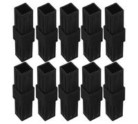 FELTECHELECTR Heavy-Duty with Ribbed Inserts 10pcs Tube Connector Plastic Square for Secure Connection and Adaptability, 2-Way Straight Coupler Compatible with 20x20mm Air Conditioner Brackets