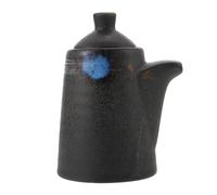 FELTECHELECTR Japanese Ceramic Seasoning Jar Sauce Bottle for Kitchen Cooking, Practical Vinegar Dispenser with Delicate Design, for Sashimi and Home Use