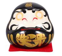 FELTECHELECTR Japanese Figurine Ceramic Desktop Ornament Unique Design and Fine Craftsmanship, Versatile Use for Car Dashboard and Home Decor, Miniature Car Dashboard Statue Bringing Good Luck