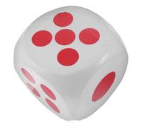 FELTECHELECTR Jumbo Foam Dice White Six-sided Table for Party Games Classroom Teaching Raffles Adults Portable Soft EVA