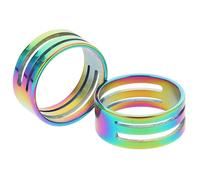 FELTECHELECTR Jump Ring Opener Tool Circular Design Sturdy and Resistant to Breakage Stainless Steel 2pcs with 4 Grooves Essential for Daily Crafting and Jewelry Making