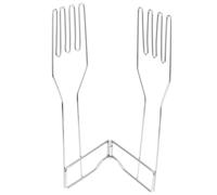 FELTECHELECTR Kitchen Glove Holder Drying Rack Multifunctional Foldable for Gloves and Tea Towels Kitchen Accessories Organiser Silver Space Saving