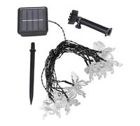 FELTECHELECTR LED Butterfly String Lights Outdoor Waterproof Fairy Lights with Multiple Lighting Modes, Colourful Plastic Design for Lawn and Yard Garden Decoration