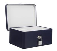 FELTECHELECTR Metal Cookie Tin with Lock, Medium Vintage Celestial Canister for Candy and Biscuit Storage, Airtight Decorative Metal Cookie Jar for Kitchen Counter