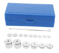 FELTECHELECTR Metal Slotted Masses Laboratory Slotted Weights Mass for Experiments Hanger and Box Weights for Pattern and Labs Mass