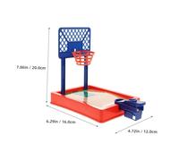 FELTECHELECTR Mini Tabletop Basketball Game Compact Portable Plastic Sports with Balls Easy Setup Reward System for Office Classroom and Home Fun