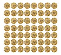 FELTECHELECTR Mini Tiny Buttons for Crafts 100Pcs Retro Metal Flower Buttons for Doll Clothing Sewing Accessories