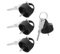 FELTECHELECTR Mobility Scooter Key Replacement Easy Operation Hat-Shaped and Stainless Steel 4 Sets Spare Keys, Stylish Design Electric Wheelchair Wheelchair Pull Devices for Seniors