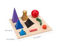 FELTECHELECTR Montessori 3D Grammar Symbol Learning Jigsaw Puzzle Cognitive Building Blocks Language Education Plaything for Preschool and Early Learning