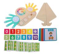 FELTECHELECTR Montessori Finger Counting Math for Interactive Addition and Subtraction Learning Tool with Color Recognition Hand-eye Coordination and Early Math Skills Development for Preschool