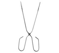 FELTECHELECTR Multi-Functional Medium Charcoal Grill Tongs for Barbecue Cooking and Food Serving Heat-Resistant Bread and Cake Buffet Tong Easy-Clean Kitchen Utensil for Steaks Vegetables and