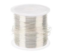 FELTECHELECTR Multi-use Brass DIY Sculpting Wire for Jewelry Making and Beading, Silver Colour, 1 Roll, Suitable for Outdoor and Beading Crafts, Reusable and Sturdy Wire for Crafting