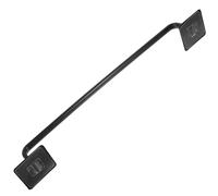 FELTECHELECTR No-drill Wall Mounted Towel Rack 45cm Black Extended Bar Bathroom Hand Towel Holder Kitchen Shower Organizer Bathroom Storage Rack