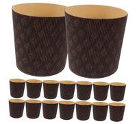 FELTECHELECTR Panettone Paper Cake Pan Liners 4-inch Corrugated Greaseproof Baking Cups for Muffins and Cupcakes 25pcs Suitable for Wedding Party Easter Baking