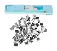 FELTECHELECTR Paper Clip Dispenser Set Alternative to Paperclips and Staples Smooth Design that Will Not Scratch Fingers for Office and Presentations Random Color