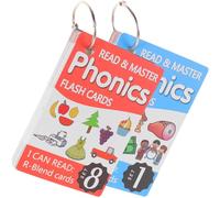 FELTECHELECTR Phonics English Spelling Cards for Matching Letter Cards Early Educational Learning Flashcards Material Random Cover Suitable for Preschool