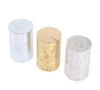 FELTECHELECTR Physics Density Cylinder Aluminum Copper Iron Cylinders for Science Experiments Smooth Surface Tubes for Classroom Specific Gravity and Density Teaching Models