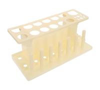 FELTECHELECTR Plastic Test Tube Rack 19-Hole Laboratory Tube Holder with 7 Columns Large Diameter Organizer for Chemical and Biological Experiments