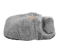 FELTECHELECTR Plush Cat Bed Warm Self Heating Cave Sleep Bag for Kittens | Cotton Plush Build, Secure Hiding Spot, Cold Weather Use, Grey Colour, PET Nest Style