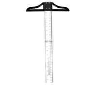 FELTECHELECTR Portable Abs Acrylic Ruler for Precision Marking and Measuring Detachable Head with Screw Practical Design for Artists and Drafting and Easy to Use