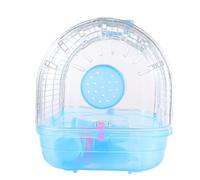 FELTECHELECTR Portable Color with Safe Cage Blue, and Hamster Plastic Handle Hideout Comfortable for Sleeping Bed House Random Gerbil and Mouse, Outdoor Pet for Small Animals