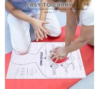 FELTECHELECTR Portable Hands-only Cpr Compression Training Model for Healthcare Instructors Lightweight Heart Anatomy Practice Tool Medical Dummy for Nursing and Emergency Preparedness