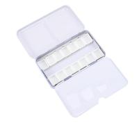 FELTECHELECTR Portable Watercolor Palette Box with 14 Removable Compartments and Folding Mixing Tray, Empty Metal Paint Case for Travel and DIY Painting Supplies