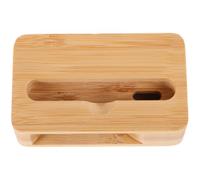 FELTECHELECTR Portable Wooden Cell Phone Amplifier Stand with Powerful Amplification and Wide Compatibility, Bamboo Phone Holder Speaker Amplifier, Compact and Lightweight Design for Video Calls
