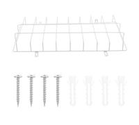 FELTECHELECTR Protective Wire Guard Iron White Wall Mounted Cover with Easy Installation and Wear Resistance for Emergency Light and Exit Sign for Hotel and Office Safety