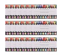 FELTECHELECTR Punch Cards with Versatile Punch Design 200pcs Reward Tracking Coated Paper Material, Blank Back for Classroom and Business Loyalty Programs for Teachers and Students Incentive