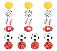 FELTECHELECTR Resin Basketball Push Pins Small round Corkboard Tacks 20pcs with Metal Point for Map Marking and Organised Storage for School and Craft Projects