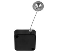 FELTECHELECTR Retractable Safety Cable Lock Anti-Lost Wire Case with 1 Meter Steel Wire Rope and Locking Clip Black for Retail Display Anti-Theft Security