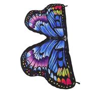 FELTECHELECTR Reversible Monarch Butterfly Wings Cape for Colorful Double-sided Fairy Costume Wings with Reinforced Edges Lightweight and Easy to Wear for Halloween Party Dress-up and Play