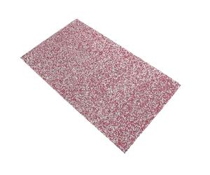FELTECHELECTR Rhinestone Nail Art Mat Pink Resin Rectangular Nail Tech Table Mat Ergonomic Hand Rest Pad for Manicure Sessions and Social Media Photography