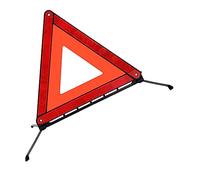 FELTECHELECTR Roadside Safety Triangle Metal Rivets Foldable Design Reflective for Day Night Essential for Driver