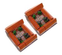 FELTECHELECTR Sacrificing Accessory Paper House 2Pcs for Ancestor Worship and Memorial Days Ceremonial Use