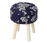 FELTECHELECTR Scale Dollhouse Round Bar Stool Miniature Fabric Chair for Kitchen Living Room Vintage Mini House Stool for Role Play and Collectors