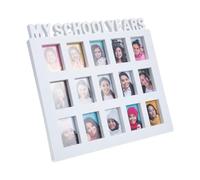 FELTECHELECTR School Years Picture Frame, White Plastic Display Frame to Protect and Preserve Photos, Modern Simple Style for Bedroom Or Coffee Shop Decoration