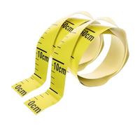 FELTECHELECTR Self-Adhesive Measuring Tape Rulers for Tanks and Pipes for Water Level and Fluid Levels Sturdy Yellow PVC Tape Stickers 2pcs with Long-Term Use and Damage Resistance