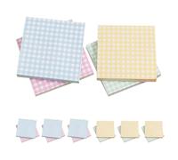 FELTECHELECTR Self-stick Notes with Grid Design 16 Books of Memo Pads Strong Adhesion and Easy Tearoff 60pcs Per Book for School and Personal Reminders Stationery for Women
