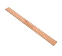 FELTECHELECTR Sewing Tailor Ruler with Dual Measurement Scales Natural Wood Sturdy Measuring Tool for Quilting and Dressmaking Fabric Protection Crafting Equipment Portable 50Cm