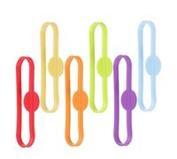 FELTECHELECTR Silicone Drink Marker Rings 6Pcs Flexible Colorful Bands for Glass Identifiers at Cocktail Events and Family Gatherings