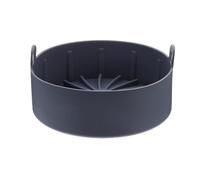 FELTECHELECTR Silicone Handheld Steamer Basket for Air Fryer 7.5 Inch Gray Multifunctional Cooking Pad Pressure Cooker Mat Kitchen Accessory